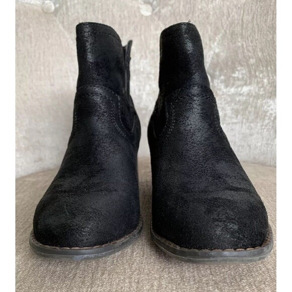 True Craft Women’s Bootie Boots Western Java Black Pull On Style Size 6 - Picture 2 of 8